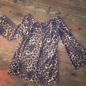 Leopard tunic.. size small... Diosa boutique brand